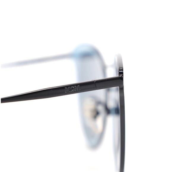 MCM Cat Eye Metal Womens Sunglasses - Shiny Black/Blue - NWT - Picture 8 of 9